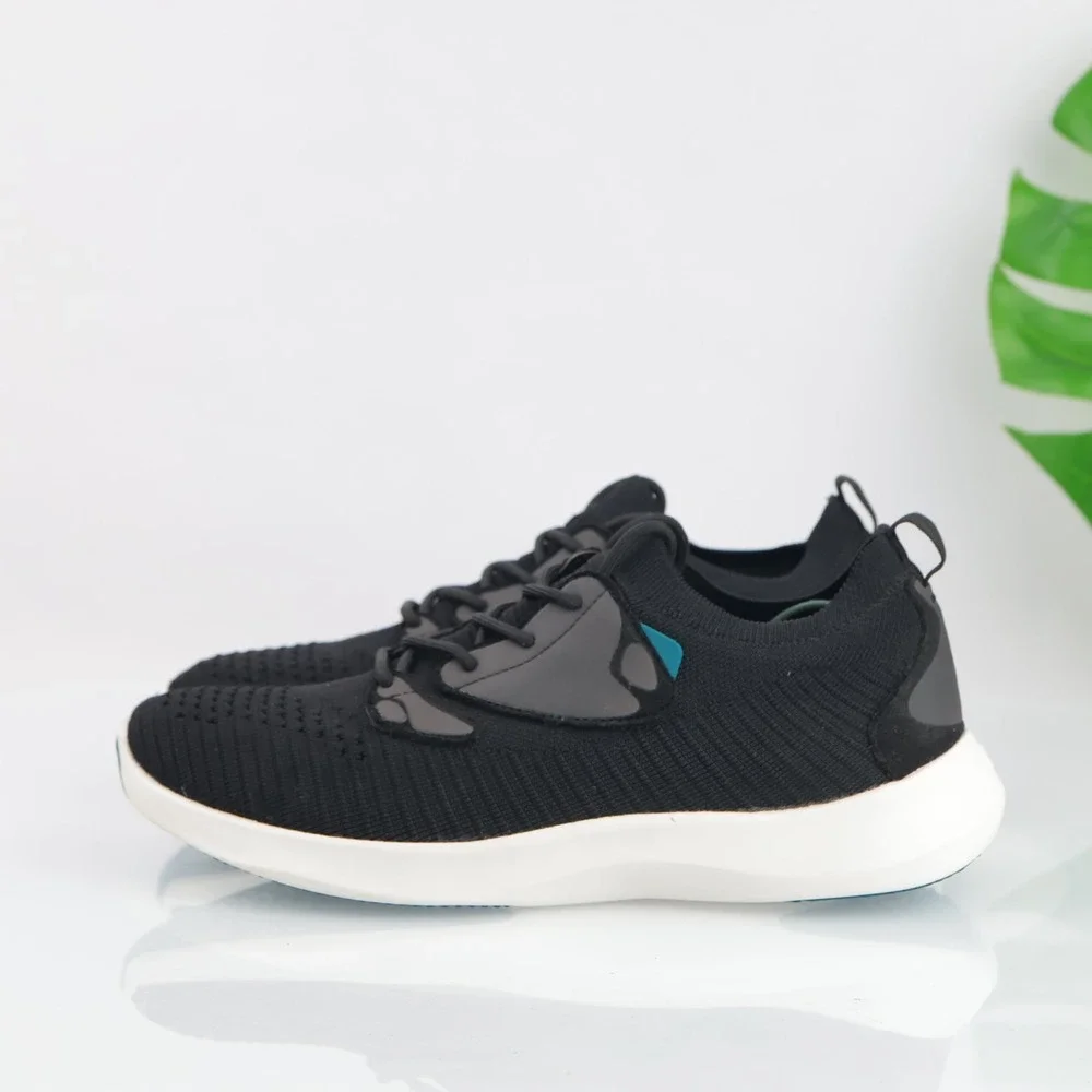 Vessi Womens Everyday Move Sneakers Size 10 Waterproof Black Knit Lace Up Shoes